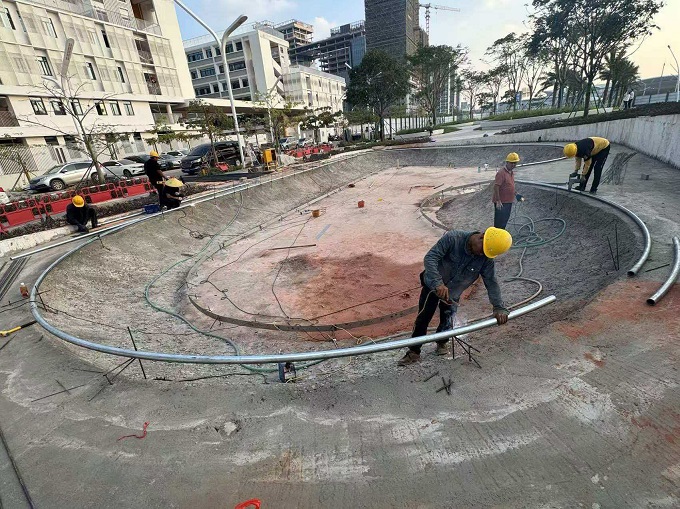 極限運(yùn)動(dòng)場(chǎng)地施工